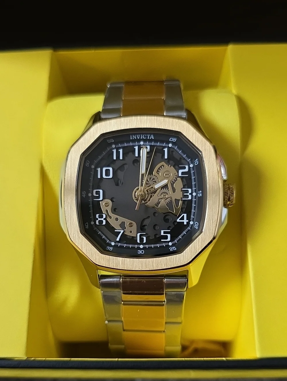 560.  Invicta S1 Rally Diablo Men's Watch - 46mm. Gold. Steel (50605)